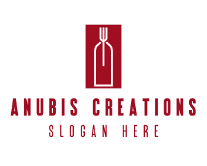 Food Wine Restaurant logo design