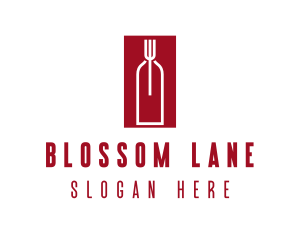 Food Wine Restaurant logo design