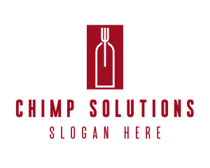 Food Wine Restaurant logo design