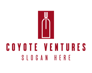 Food Wine Restaurant logo design