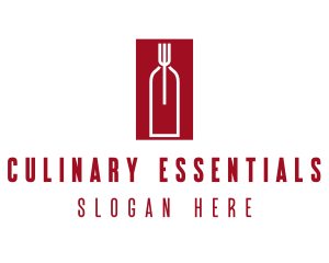 Food Wine Restaurant logo design