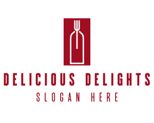 Food Wine Restaurant logo design