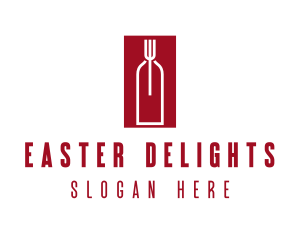 Food Wine Restaurant logo design