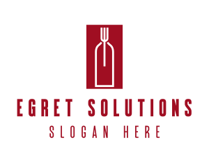 Food Wine Restaurant logo design