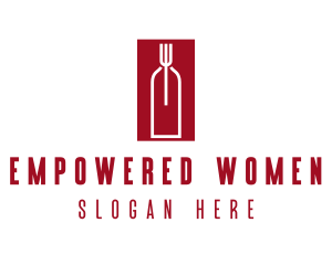 Food Wine Restaurant logo design