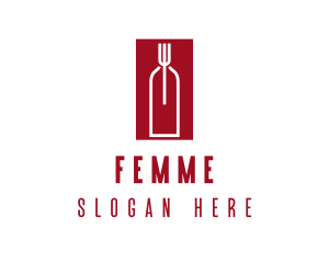 Food Wine Restaurant logo design