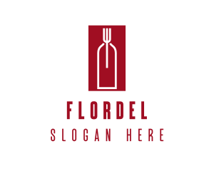 Food Wine Restaurant logo design