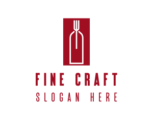 Food Wine Restaurant logo design