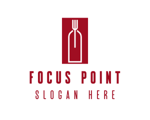 Food Wine Restaurant logo design