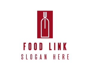 Food Wine Restaurant logo design