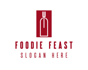 Food Wine Restaurant logo design