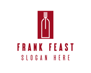 Food Wine Restaurant logo design