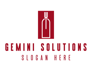 Food Wine Restaurant logo design