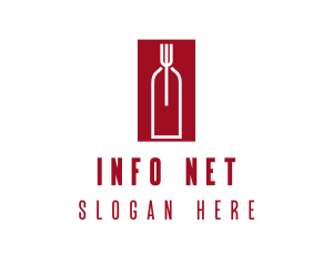 Food Wine Restaurant logo design