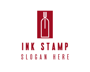 Food Wine Restaurant logo design