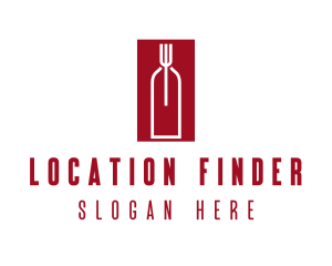 Food Wine Restaurant logo design