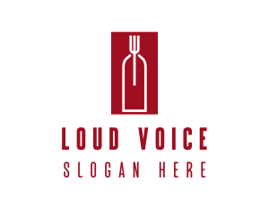 Food Wine Restaurant logo design