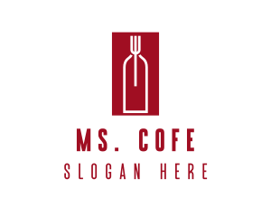 Food Wine Restaurant logo design