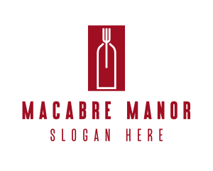 Food Wine Restaurant logo design