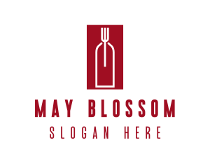 Food Wine Restaurant logo design