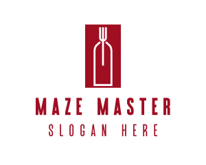 Food Wine Restaurant logo design