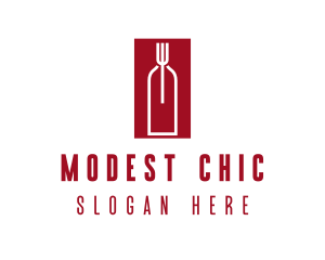 Food Wine Restaurant logo design