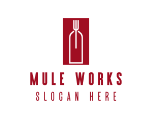 Food Wine Restaurant logo design