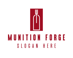 Food Wine Restaurant logo design