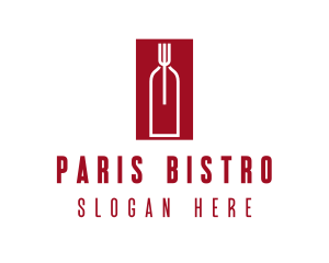 Food Wine Restaurant logo design