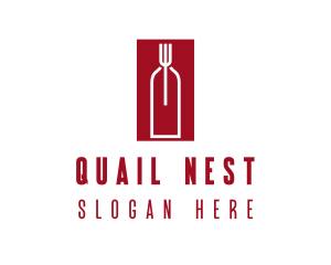 Food Wine Restaurant logo design