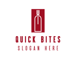 Food Wine Restaurant logo design