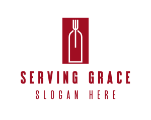 Food Wine Restaurant logo design