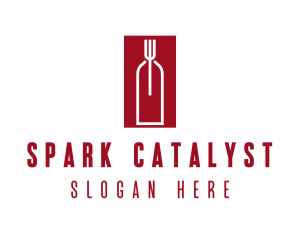 Food Wine Restaurant logo design