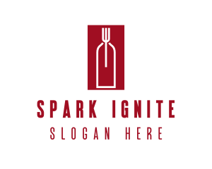 Food Wine Restaurant logo design