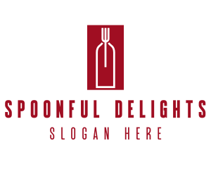 Food Wine Restaurant logo design