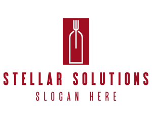 Food Wine Restaurant logo design