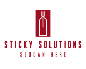 Food Wine Restaurant logo design