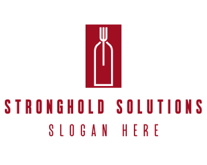 Food Wine Restaurant logo design