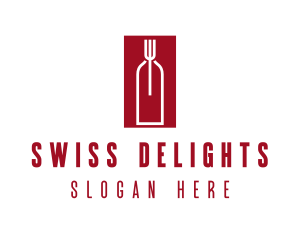 Food Wine Restaurant logo design