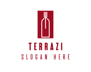 Food Wine Restaurant logo design