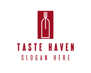 Food Wine Restaurant logo design