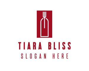 Food Wine Restaurant logo design