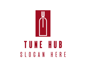 Food Wine Restaurant logo design