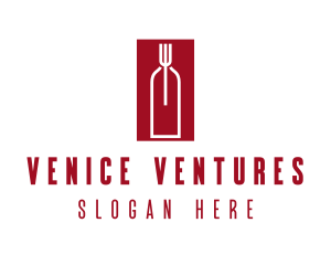 Food Wine Restaurant logo design