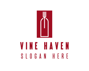 Food Wine Restaurant logo design