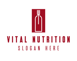 Food Wine Restaurant logo design