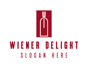 Food Wine Restaurant logo design