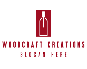 Food Wine Restaurant logo design