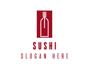 Food Wine Restaurant logo design