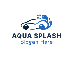 Car Water Splash logo design